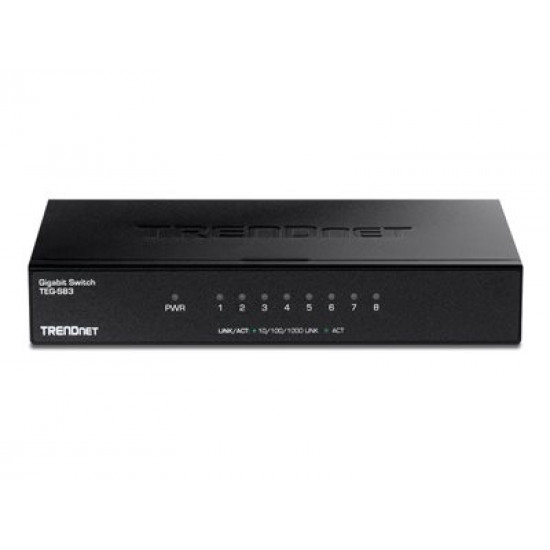 TRENDNET 8-Port Gigabit Switch /w metal case