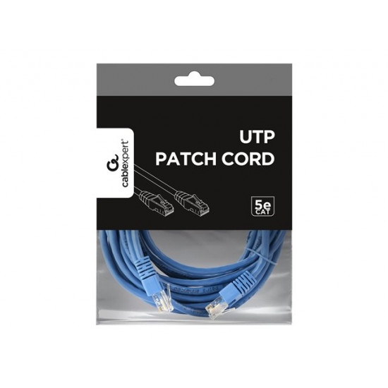 Patch cord l category 5e l flooded shell l 5M blue