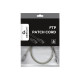 Patch cord CAT6, molded strain relief, 50u