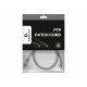 Patch cord CAT6, molded strain relief, 50u