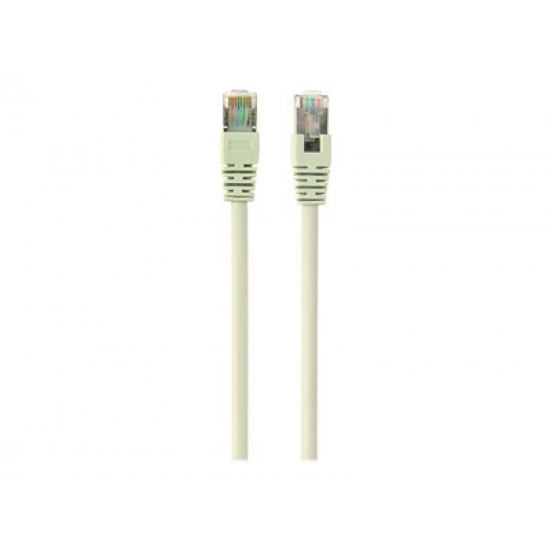 Patch Cord shielded Cat6 FTP Molded strain reliefs 0.25m gray