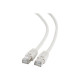 Patch Cord shielded Cat6 FTP Molded strain reliefs 0.25m gray