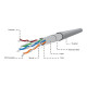 FTP-shielded cable KAT 5e aluminum-copper 305m