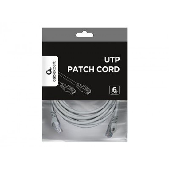 PATCH CABLE CAT6 UTP 5M/GREY PP6U-5M GEMBIRD