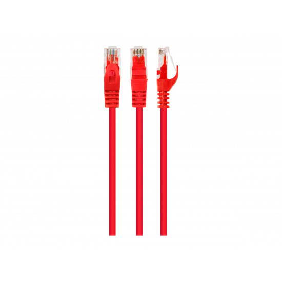 Patch cord Cat.6 UTP 1m red