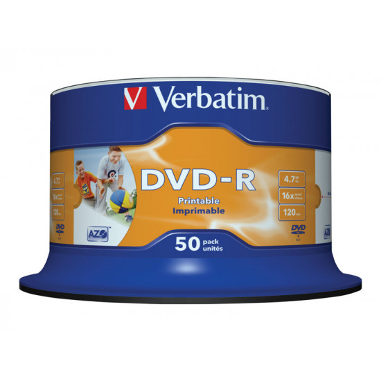 Verb DVD-R 16x 4.7GB 50P CB Printable 4353