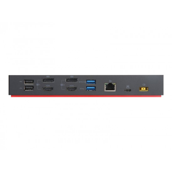 LENOVO ThinkPad Hybrid USB A/C Dock 2xDisplayPort 2xHDMI 2x3840x2160-60Hz 1Gbit LAN 1xUSB-C Front 5xUSB-A 2xUSB2.0 3xUSB3.0 (EU)