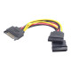 Cable SATA (M)- 2x SATA (F) 15cm