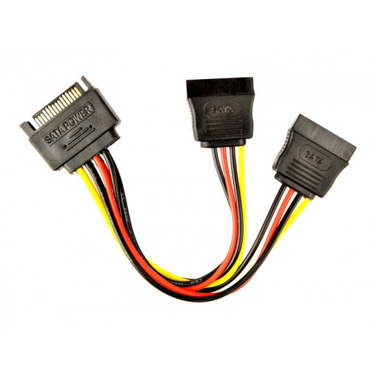 Cable SATA (M)- 2x SATA (F) 15cm