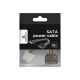 Sata Power Cable 15PIN Male->4PIN Molex 15cm