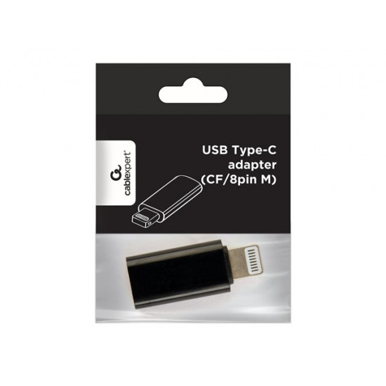 GEMBIRD A-USB-CF8PM-01 USB Type-C adapter CF/8 pin M black