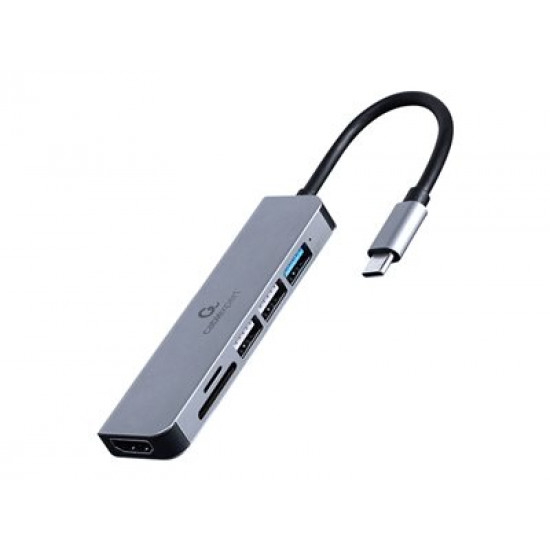 I/O ADAPTER USB-C TO HDMI/USB3/6IN1 A-CM-COMBO6-02 GEMBIRD