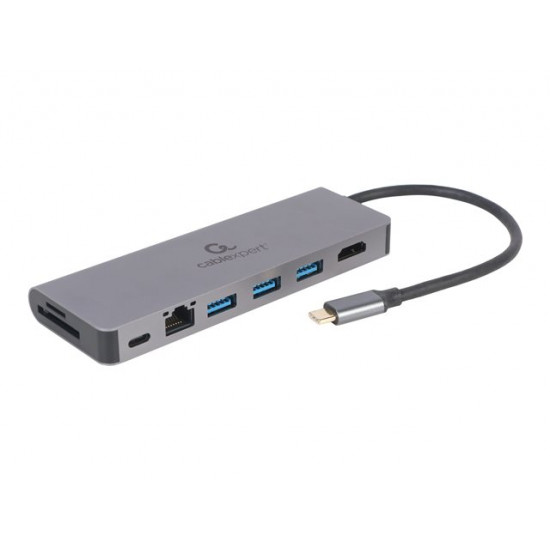 I/O ADAPTER USB-C TO HDMI/USB3/5IN1 A-CM-COMBO5-05 GEMBIRD