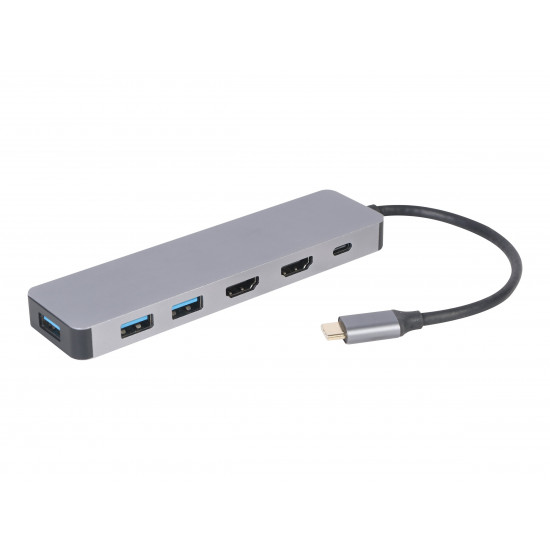 I/O ADAPTER USB-C TO HDMI/USB3/3IN1 A-CM-COMBO3-03 GEMBIRD