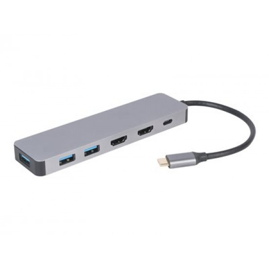 I/O ADAPTER USB-C TO HDMI/USB3/3IN1 A-CM-COMBO3-03 GEMBIRD