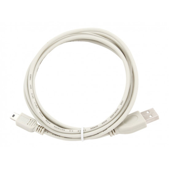 CABLE USB2 AM-MINI 1.8M WHITE/CC-USB2-AM5P-6 GEMBIRD