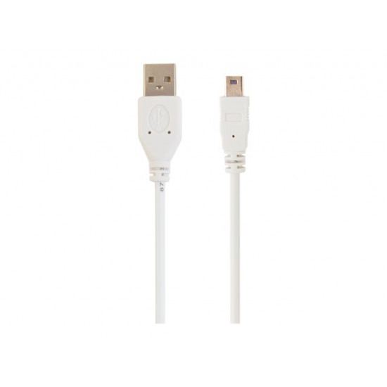 CABLE USB2 AM-MINI 1.8M WHITE/CC-USB2-AM5P-6 GEMBIRD