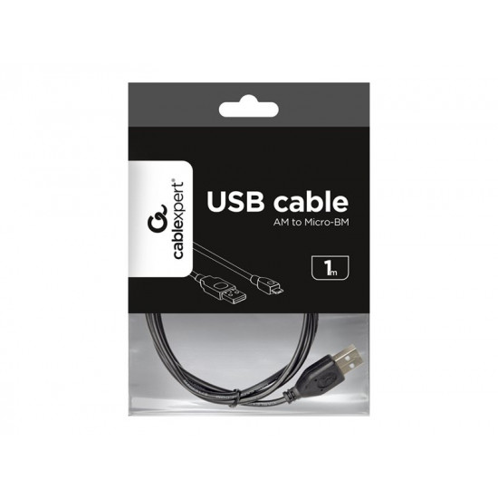 GEMBIRD CCP-MUSB2-AMBM-1M micro USB cable 2.0 AM-MBM5P 1m