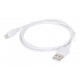 CABLE LIGHTNING TO USB2 1M/CC-USB2-AMLM-W-1M GEMBIRD