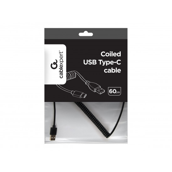 CABLE USB2 TO USB-C COILED/1.8M CC-USB2C-AMCM-6 GEMBIRD