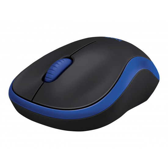 LOGITECH M185 cordless Notebook Mouse USB black blue