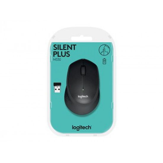 LOGITECH M330 Silent Plus Black - 2.4GHZ - EMEA