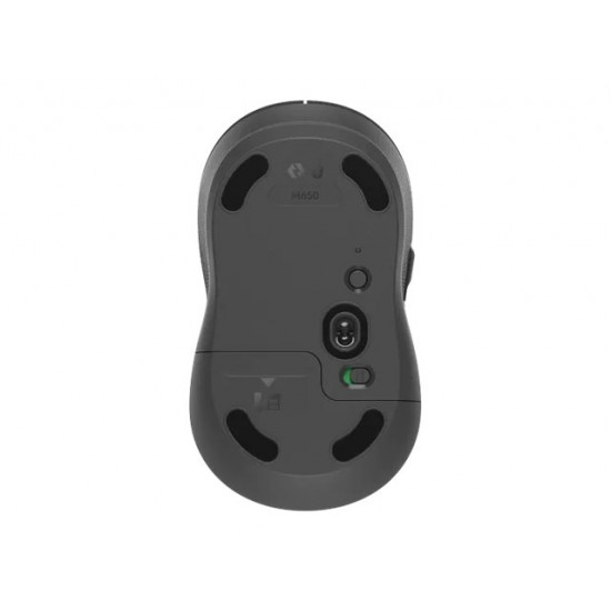 LOGITECH Signature M650 L Mouse large size optical 5 buttons wireless Bluetooth 2.4 GHz Bolt USB receiver graphite