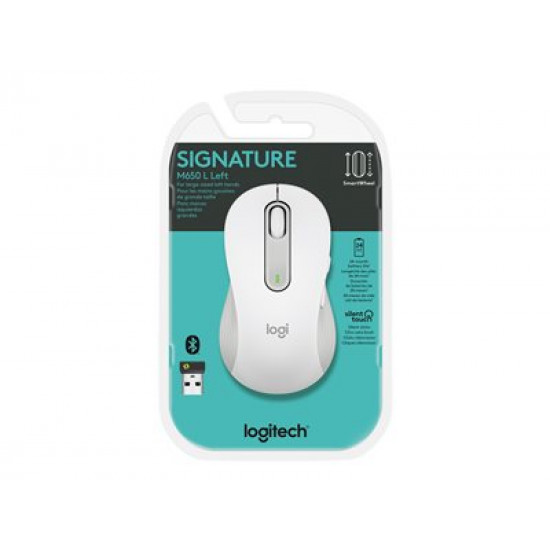 LOGITECH Signature M650 L Wireless Mouse - OFF-WHITE - EMEA