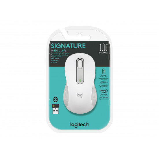 LOGITECH Signature M650 L Wireless Mouse - OFF-WHITE - EMEA