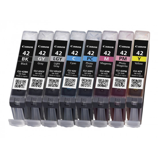 CANON 1LB CLI-42 8inks ink cartridge black and colour standard capacity multipack full 8 inks