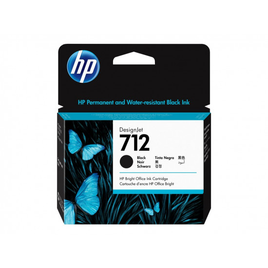 HP 712 80-ml Black Designjet Ink Cartridge