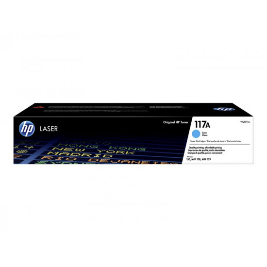 HP 117A Cyan Original Laser Toner Cartridge