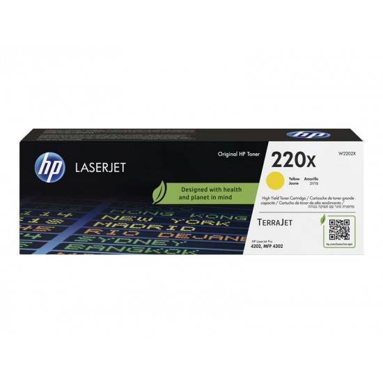 HP 220X Yellow Original LaserJet Toner Cartridge