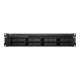 SYNOLOGY RS1221+ 8-Bay NAS-Rackmount AMD Ryzen V1500B 4-core 2.2 GHz 4GB DDR4 up to 32GB RJ-45 4x1GbE 2xUSB 3.2 1xeSATA