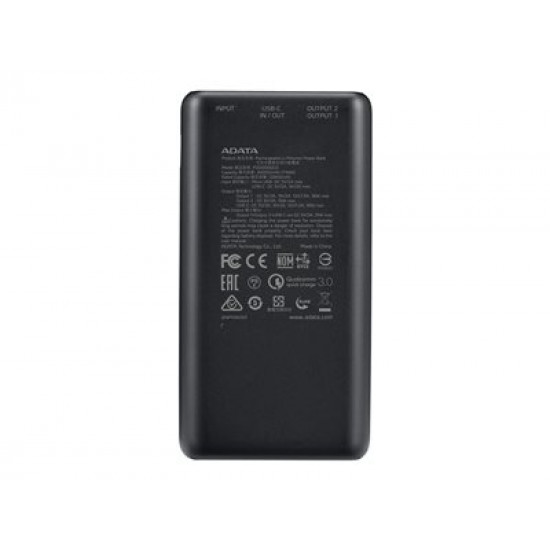 ADATA P20000QCD Powerbank Black