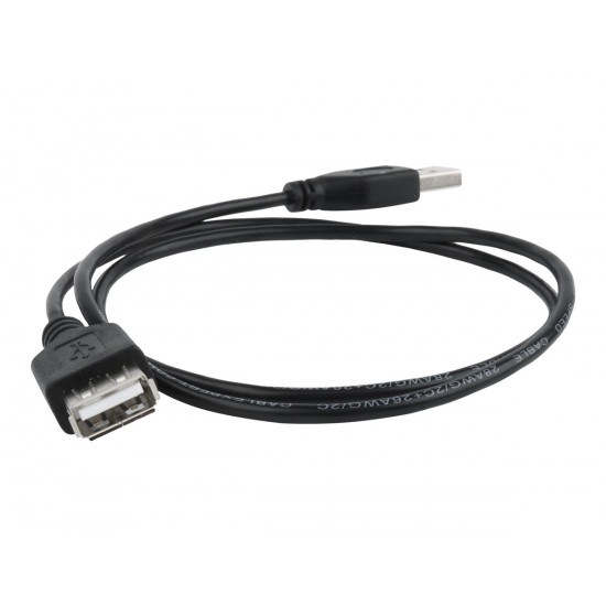 GEMBIRD CC-USB2-AMAF-75CM/300-BK USB 2.0 A - A-socket 75cm cable Black