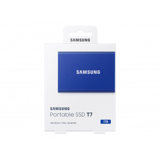 External SSD|SAMSUNG|T7|1TB|USB 3.2|Write speed 1000 MBytes/sec|Read speed 1050 MBytes/sec|MU-PC1T0H/WW