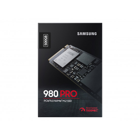 SAMSUNG 980 PRO 500GB SSD, M.2 2280, NVMe, Read/Write: 6900 / 5000 MB/s, Random Read/Write IOPS 800K/1KK