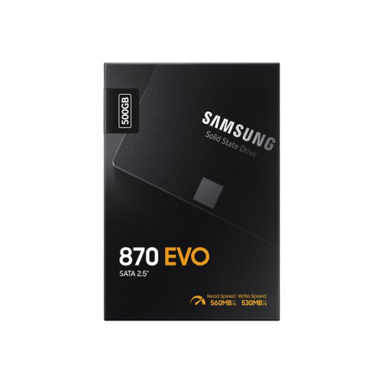 SAMSUNG 870 EVO 500GB SATA III 2.5inch SSD 560MB/s read 530MB/s write