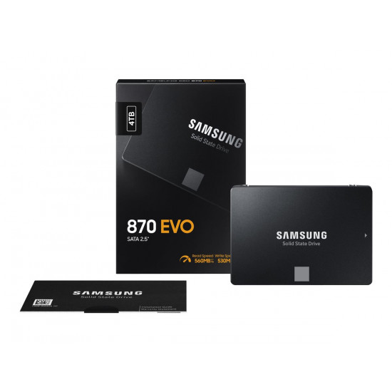 SAMSUNG 870 EVO 4TB SATA III 2.5inch SSD 560MB/s read 530MB/s write