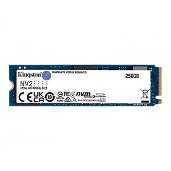 KINGSTON 250GB NV2 M.2 2280 PCIe 4.0 NVMe SSD