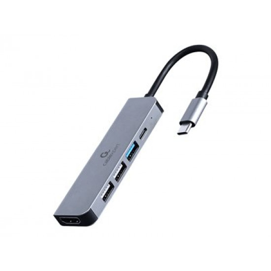 I/O ADAPTER USB-C TO HDMI/USB3/5IN1 A-CM-COMBO5-03 GEMBIRD