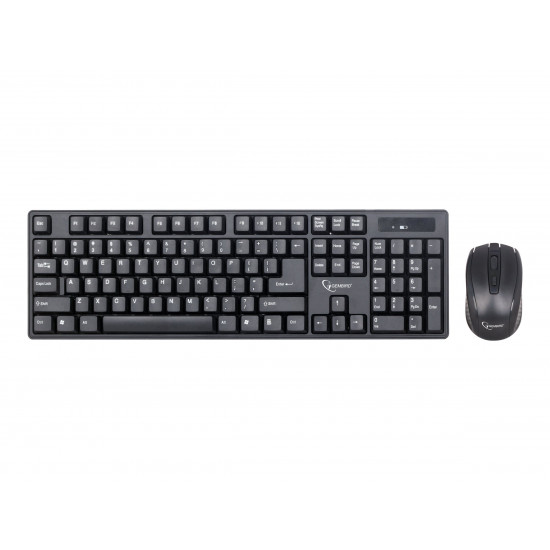 KEYBOARD +MOUSE WRL ENG/DESKTOP KBS-W-01 GEMBIRD