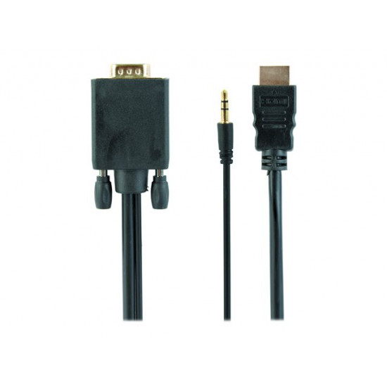 CABLE HDMI-VGA +3.5MM/3M A-HDMI-VGA-03-10 GEMBIRD