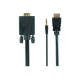 CABLE HDMI-VGA +3.5MM/3M A-HDMI-VGA-03-10 GEMBIRD