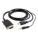 CABLE HDMI-VGA +3.5MM/3M A-HDMI-VGA-03-10 GEMBIRD