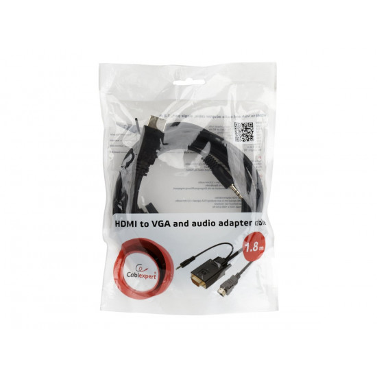 CABLE HDMI-VGA +3.5MM/3M A-HDMI-VGA-03-10 GEMBIRD