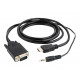 CABLE HDMI-VGA +3.5MM/3M A-HDMI-VGA-03-10 GEMBIRD