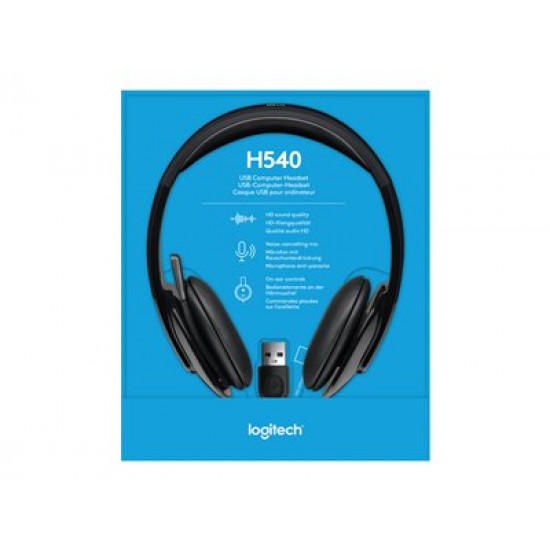 LOGITECH H540 USB Headset black