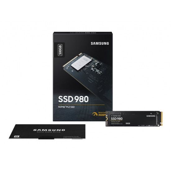 SAMSUNG 980 SSD 500GB M.2 NVMe PCIe 3.0 3.100 MB/s read 2.600MB/s write